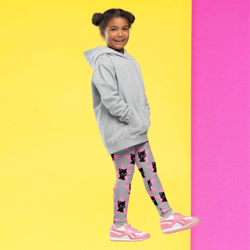 Paper peace-Kid's Leggings - Playful Kittens