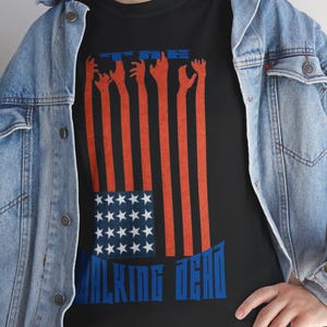 Vintage T-shirt van Walking Dead - Overside the Walking Dead T-shirt, TWD T-shirt, Daryl Dixon T-shirt, Negan Bat T-shirt, Walking Dead Merchandise