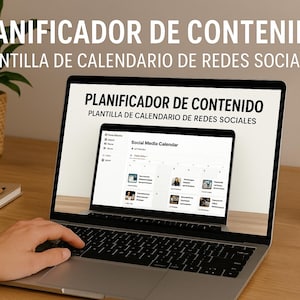 Planificador de Contenido para Redes Sociales | Plantilla Editable en Notion | TikTok, Instagram, Facebook, YouTube, Telegram, WhatsApp.