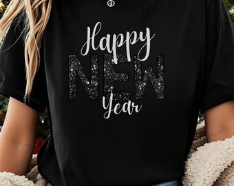 Happy New Year png, Happy New Year svg, New Years png, New Year Clipart, New Year svg, New Year Eve, Champagne Glasses, Fastive Pink Design.