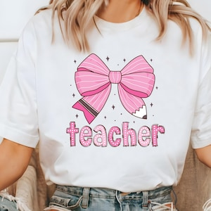 Teacher Coquette Bow png, School Bow png, Coquette Pencil Bow png, Teacher Bow Pencil png, Teacher’s Day Design, Back To School, Clipart.