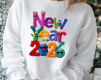 Feliz Ano Novo png, Feliz Ano Novo svg, Ano Novo png, Clipart de Ano Novo, Ano Novo svg, Ano Novo 2026 png, Bordado Falso png, Véspera de Ano Novo.