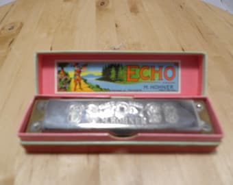 Vintage Hohner Echo Vamper Bell Metal Reed Harmonica - Key of G - Etsy