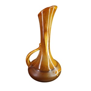 Royal Haeger Pottery Brown Drip Glaze Ceramic Pitcher Vase