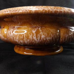 Vintage Haeger Pottery Brown Drip Glaze  Planter Bowl