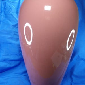 Giant Haeger Pottery Ceramic Vase with Mauve Glaze 80&#39;s