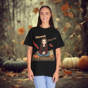 Fall Vibes Unisex T-shirt, Pumpkins, Hayrides, Cozy Fall Day Shirt, Flannels, Fall Apparel