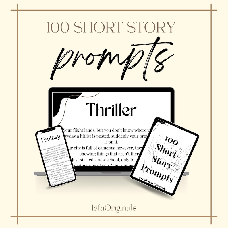 100 Short Story Prompts: Creative Writing Ideas (PDF Download) image 1