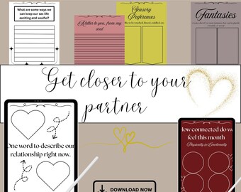 Couples Intimacy Journal: Deep Connection Prompts (Digital Download)