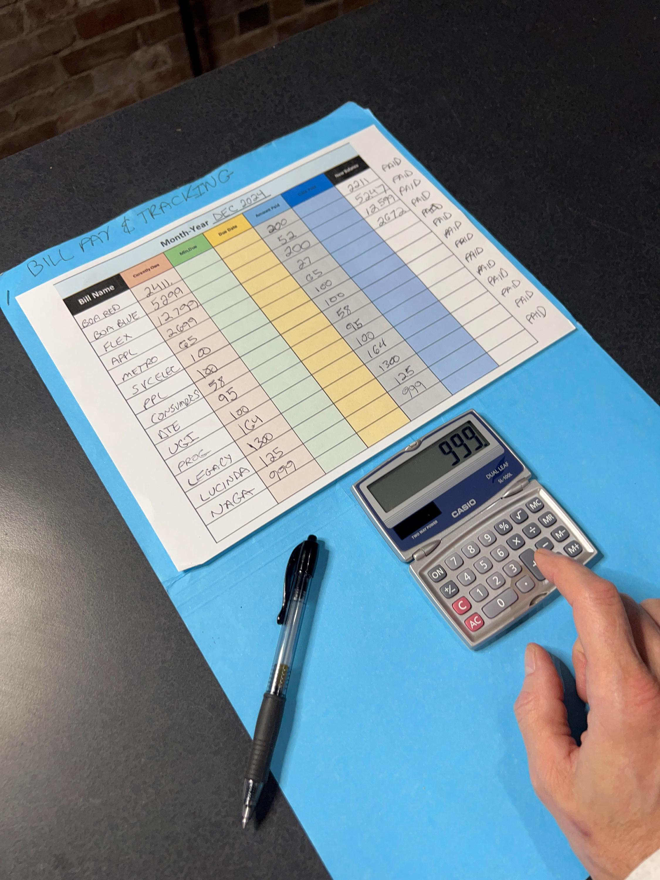 Buy 1 Get 1 Free!!  2 Products - Bundle -  Monthly Bill Pay Tracker - Organizer Designs PNG Printable Sheet And Excel Digital Save Version