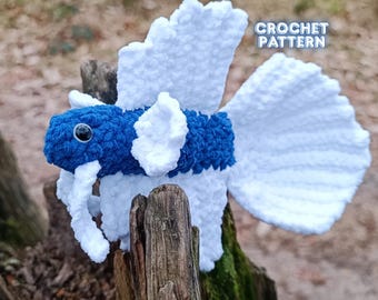 Betta Fish Crochet Pattern | Aquarium Amigurumi PDF