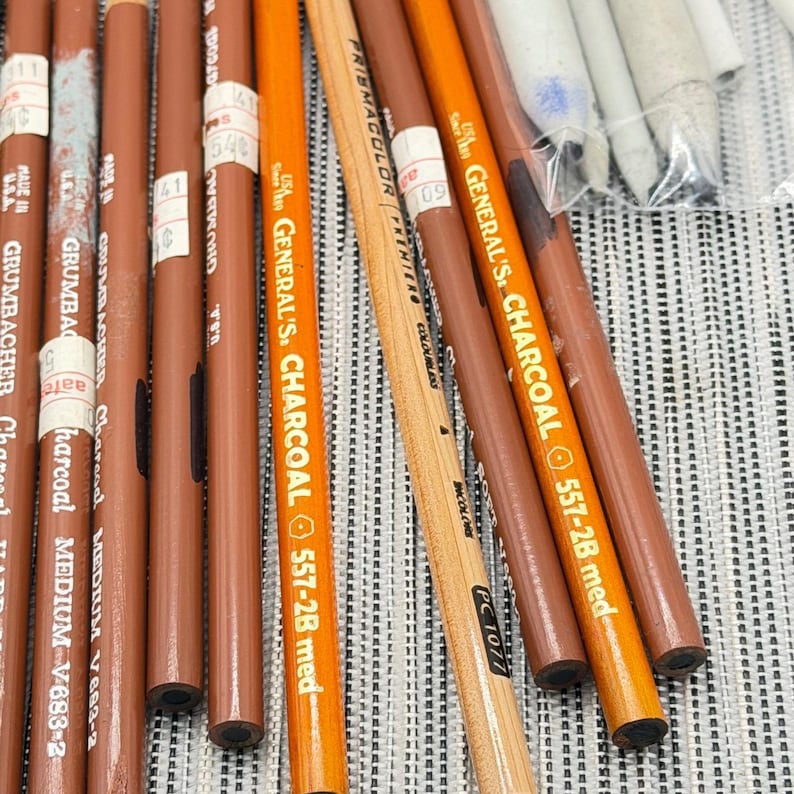 Artist Drawing Set Grumbacher General's Charcoal Faber-Castell Prismacolor Pens image 6