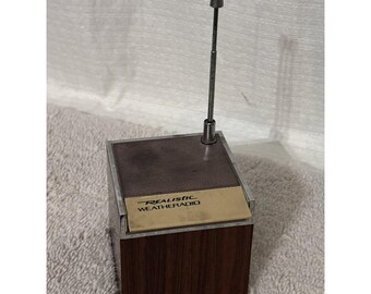 Realistic Weatheradio Model 12-181B Battery Operated 9V Vintage Faux Rosewood