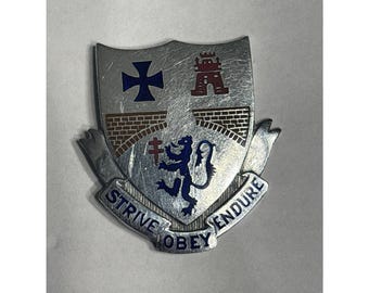 US Army Crest DI / DUI Pin:  112th Infantry Regiment German made