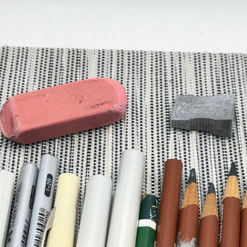 Artist Drawing Set Grumbacher General's Charcoal Faber-Castell Prismacolor Pens image 9