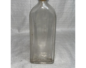 Vintage Dr W B Caldwell Monticello Illinois Medicine Syrup Glass Bottle 7"
