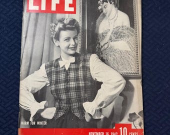LIFE Magazine November 16 1942 WWII Era Vintage News Photography Camel Ad