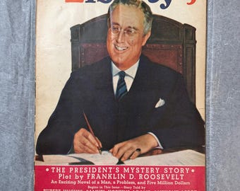 Liberty Magazine Nov 16 1935 Franklin D Roosevelt FDR Mystery Story Lucky Strike