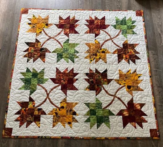 Falling leaves small throw