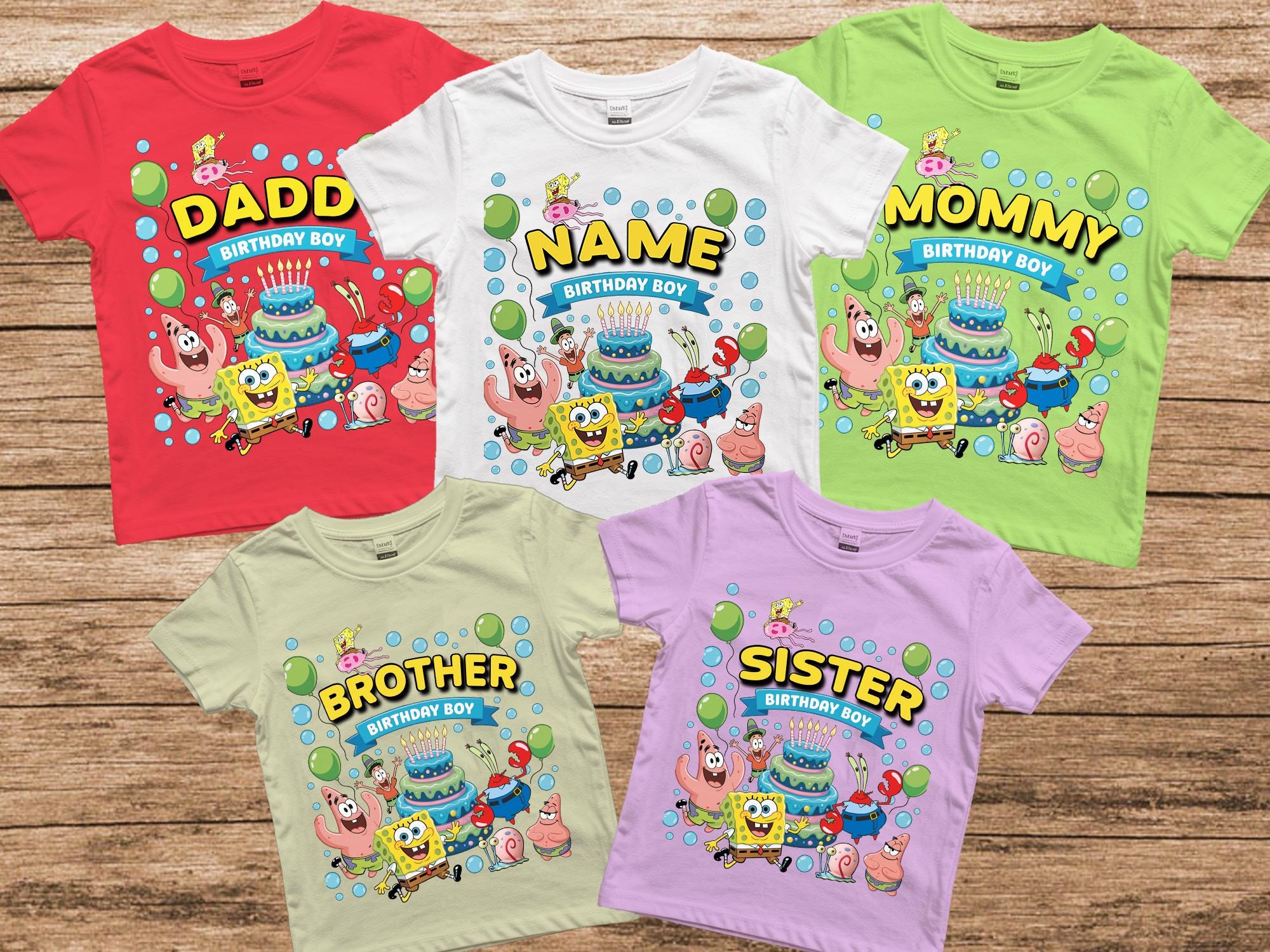 Spongebob Custom Playeras Personalizadas Bob Esponja Buy Spongebob Boy  Birthday Outfit Online In India India, image size:2000x1500