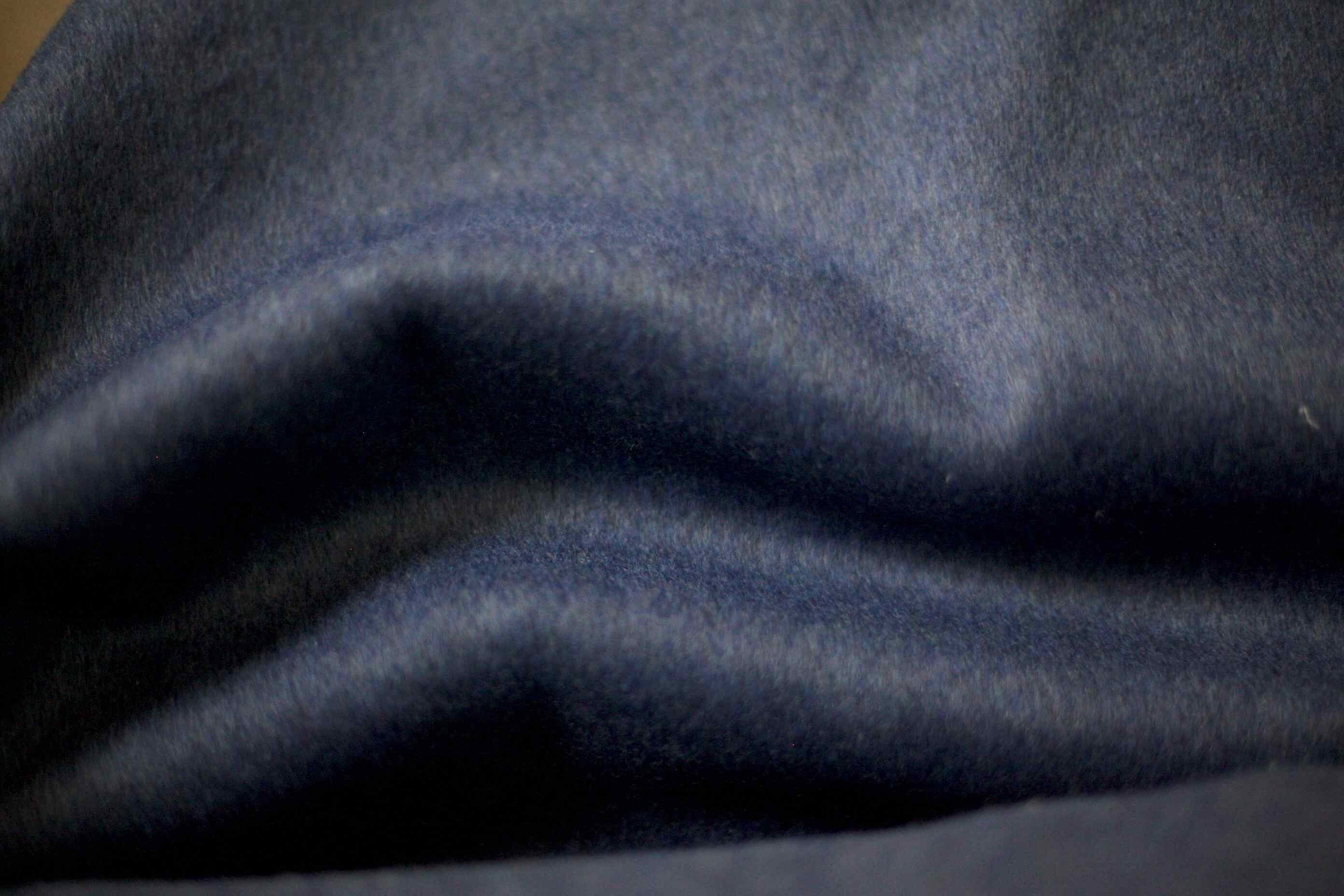 Heathered Blue Wool Cashmere Fabric - Etsy