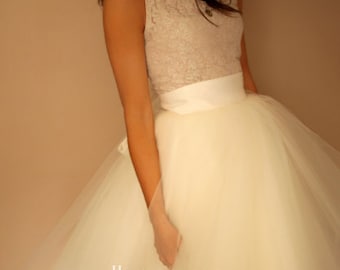 Ivory Tulle Bridal Skirt