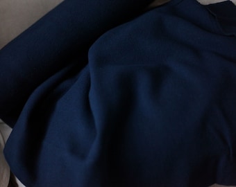 Navy Wool Fabric