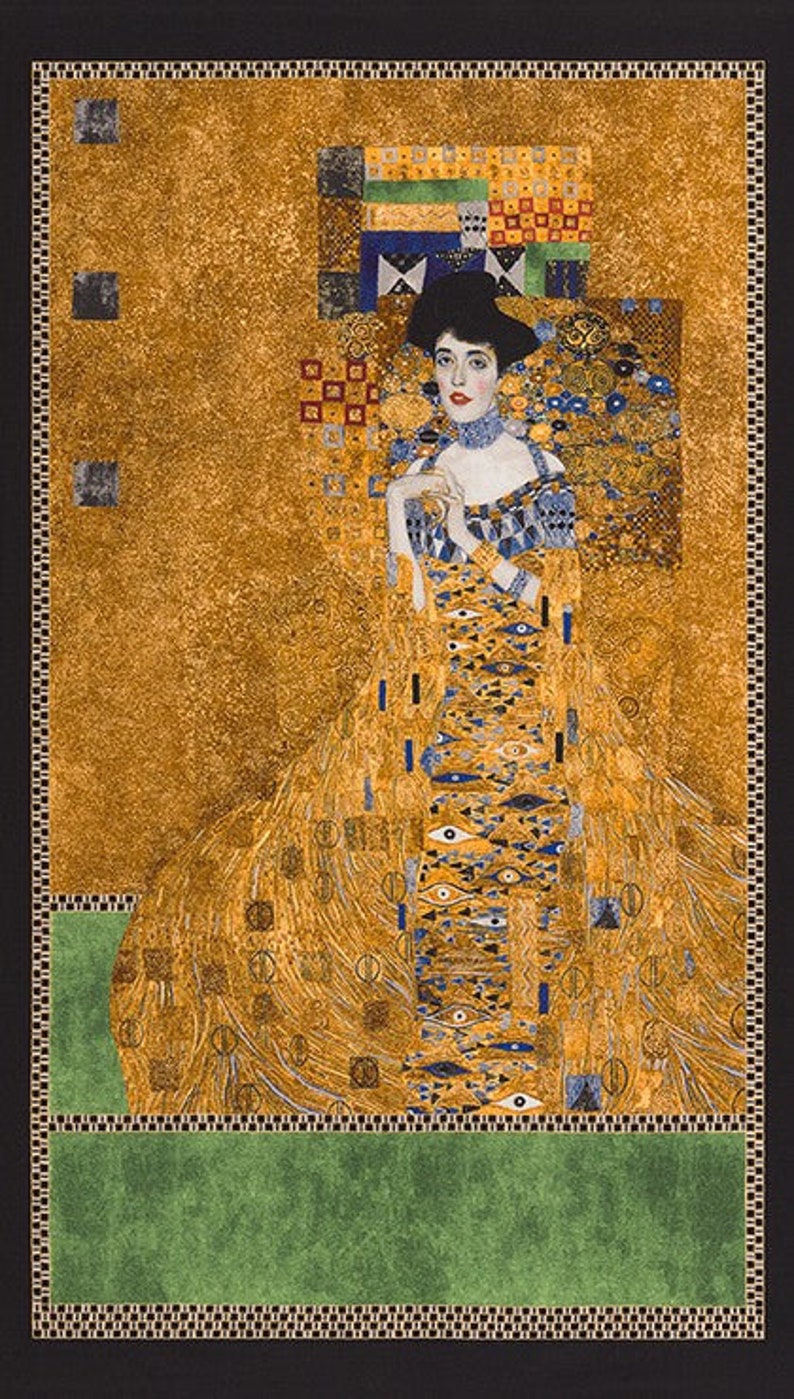 woman in gold fabric gustav klimt