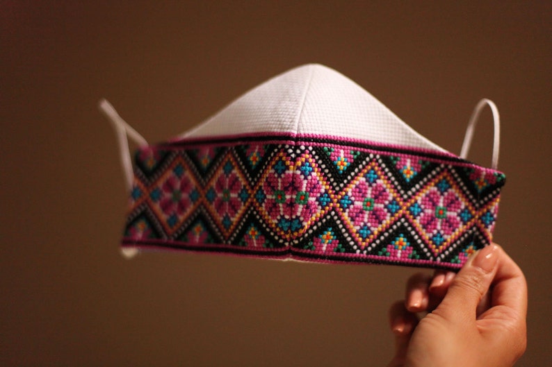 Couture Ukrainian Hand Embroidered Face Mask Etsy