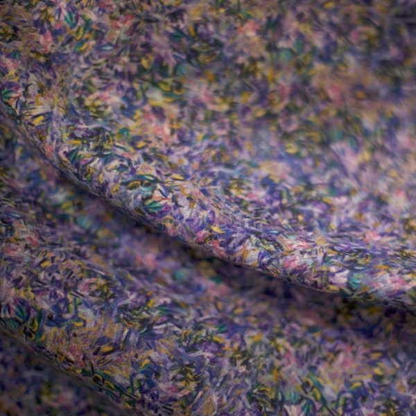 Pansy Fabric from Claude Monet Collection for Robert Kaufman