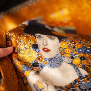 gustav Klimt fabric woman