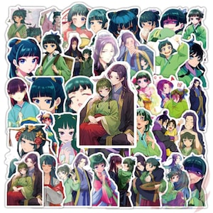 Pacote de adesivos de 50 animes The Apothecary Diaries para laptop | Garrafa de água | Skate | Bagagem | Snowboard | Maomao | Jinshi |