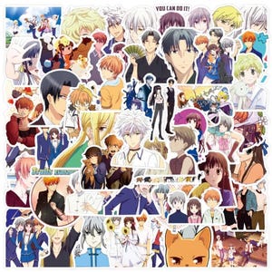 Stickerpakket fruitmand 100 voor laptop | Waterfles | Skateboard | Bagage |Snowboard | Voor Honda | Kyoto | Yuki | Shigure | Hatsuharu