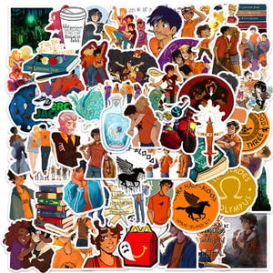 Pacote de 110 adesivos Percy Jackson Shelter para laptop | Garrafa de água | Skate | Bagagem | Snowboard | Percy Jackson | Olympus