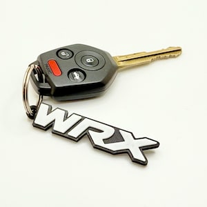 3D WRX Keychain White – Bold Style for Subaru Enthusiasts