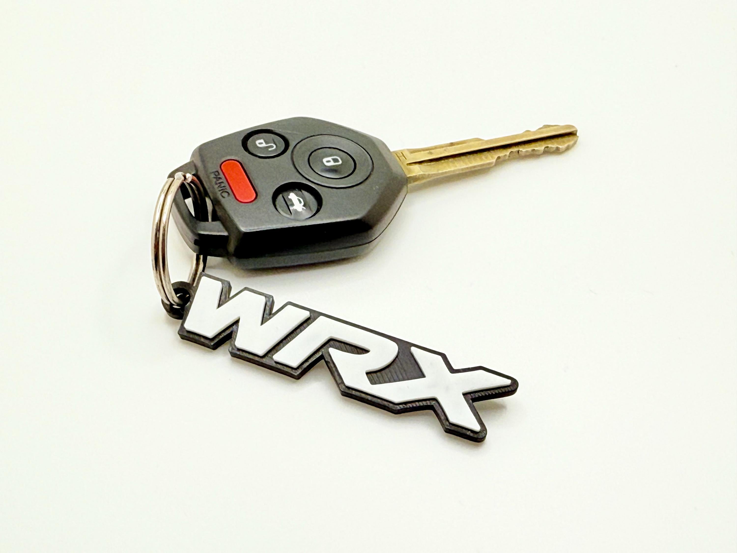 3D WRX Keychain White – Bold Style for Subaru Enthusiasts