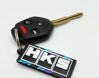 HKS Superoil Keychain: JDM 90s Drift Style, 3D Printed