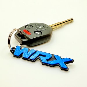3D WRX Keychain Silk Blue – Bold Style for Subaru Enthusiasts