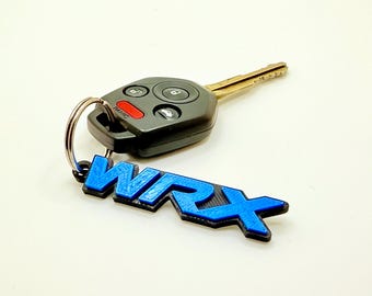 3D WRX Keychain Silk Blue – Bold Style for Subaru Enthusiasts