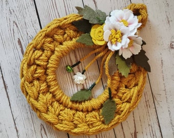 Wool Spring Wreath