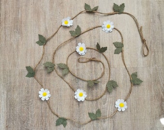 Wool Felt Daisy Chain Garland (WFDG01)