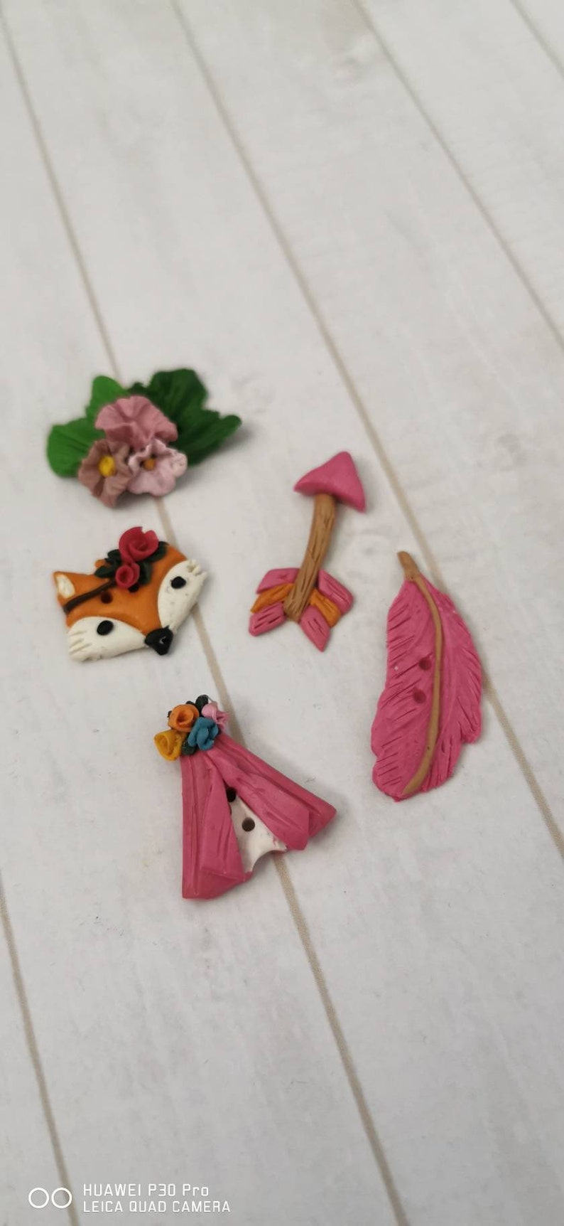 Boho Baby Girl Buttons Etsy