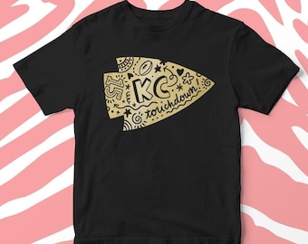 Kansas City Football Arrowhead Lettering SVG PNG DXF file for Cricut or Silhouette Cutting Machine