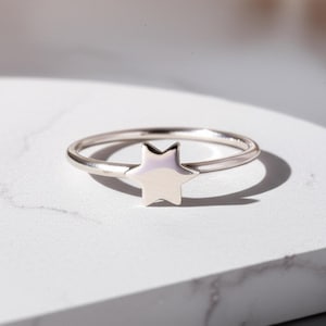 Star Ring, Chunky Star Ring, Astronomy Ring, Celestial Ring, Adjustable Ring, Dainty Star Ring, Everyday Ring, Star Jewelry , Gift For Her