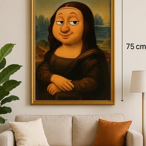 Rompecabezas cómico con motivo de una pintura famosa