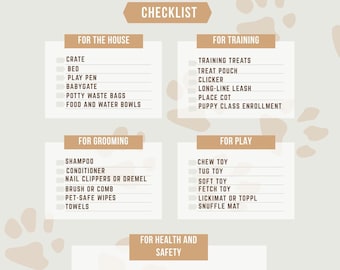Checklista för valpklar