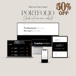 Developer Portfolio Website Template, Responsive Portfolio, Digital Download