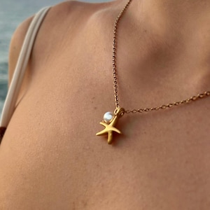 Colar de pérolas estrela do mar
