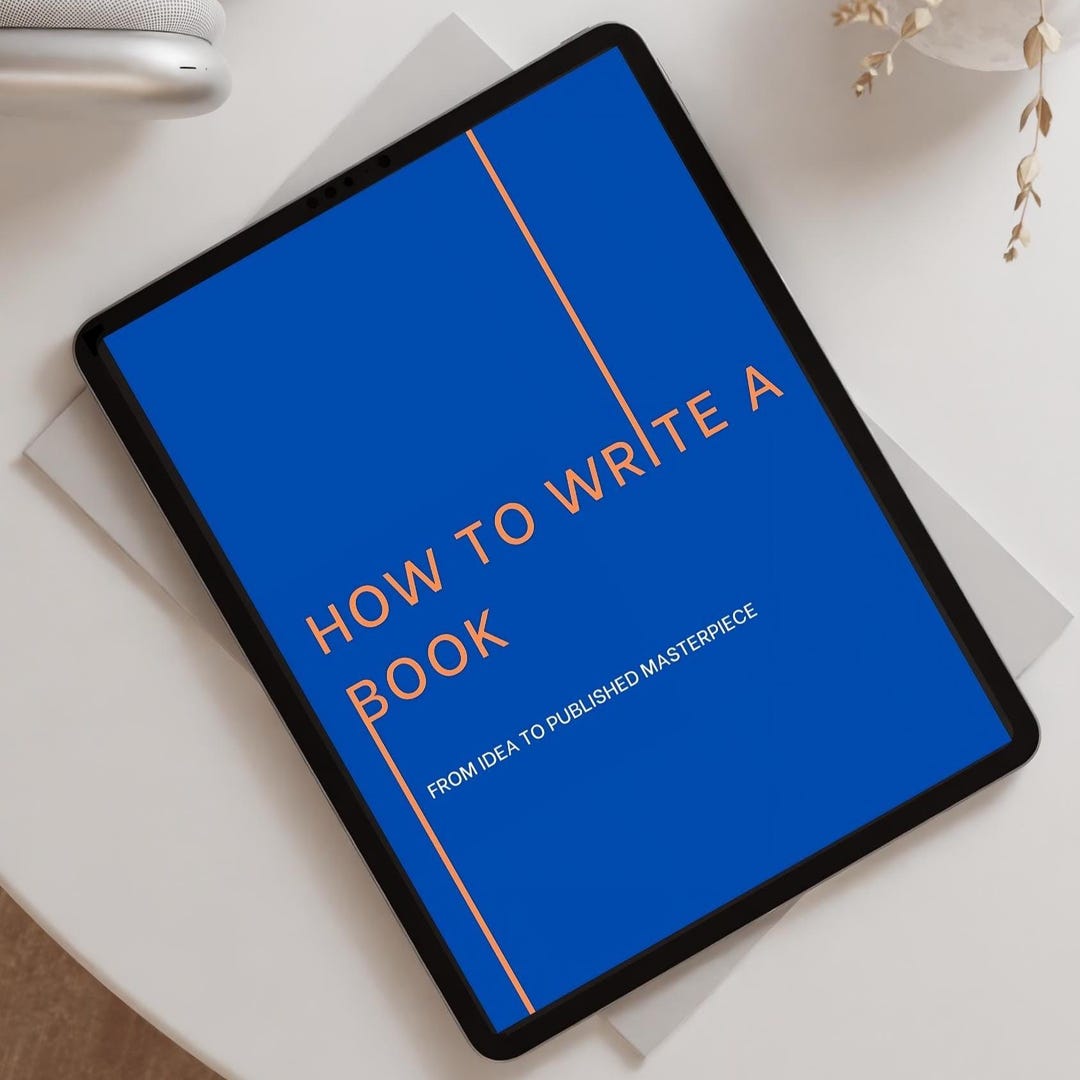 How to Write a Book - Author’s Guide PDF, Step-by-step Writing Workbook ...