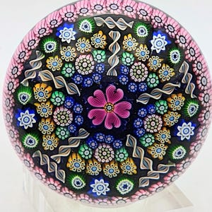 Perthshire PP177 Magnum Millefiori Szkocki szklany obciążnik do papieru 1996 Rzadki rocznik, limitowana edycja kolekcjonerska